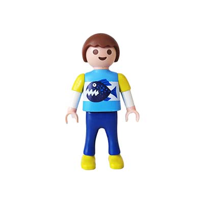 Playmobil Kind Jongen Lange Broek Blauw – Pittige Xavi