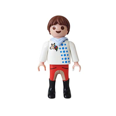 Playmobil Kind Jongen Lange Broek Rood Geel – Energieke Joep