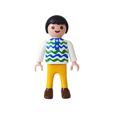 Playmobil Kind Jongen Lange Broek Rood Geel – Zoete Pim
