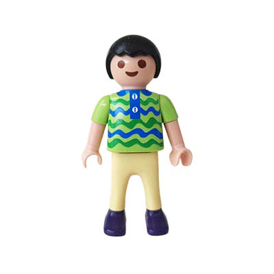 Playmobil Kind Jongen Lange Broek Rood Geel – Gezellige Kai