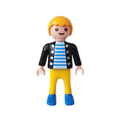 Playmobil Kind Jongen Lange Broek Rood Geel – Grappige Nathan