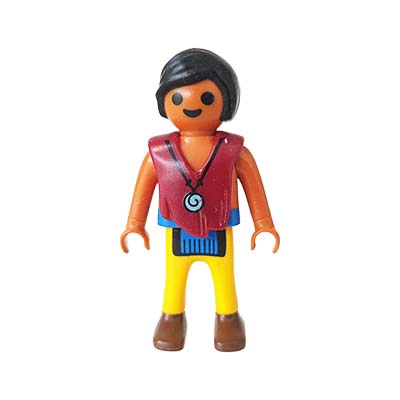 Playmobil Kind Jongen Lange Broek Rood Geel – Stoere Jens