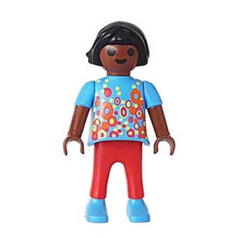 Playmobil Kind Meisje Broek lang Rood Paars – Vrolijke Mia