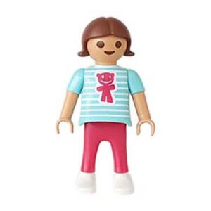 Playmobil Kind Meisje Broek lang Rood Paars – Knappe Anna
