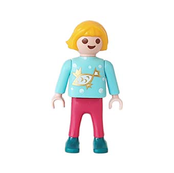 Playmobil Kind Meisje Broek lang Rood Paars – Knappe Livia