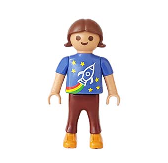 Playmobil Kind Meisje Broek lang Grijs Kaki Bruin – Creatieve Lily