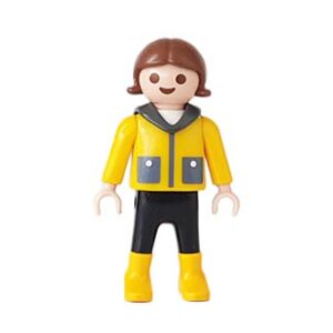Playmobil Kind Meisje Broek lang Grijs Kaki Bruin – Zorgzame Ava