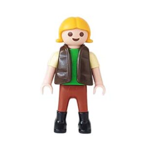 Playmobil Kind Meisje Broek lang Grijs Kaki Bruin – Geduldige Isabella