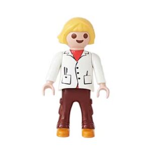 Playmobil Kind Meisje Broek lang Grijs Kaki Bruin – Zelfverzekerde Amelia