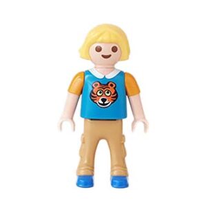 Playmobil Kind Meisje Broek lang Grijs Kaki Bruin – Positieve Ruby