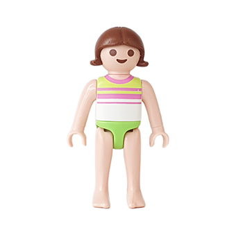 Playmobil Kind Meisje Badpak, Broek kort Geel, Groen – Aardige Ivy