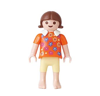 Playmobil Kind Meisje Badpak, Broek kort Geel, Groen – Gezellige Fien