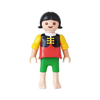 Playmobil Kind Meisje Badpak, Broek kort Geel, Groen – Buurmeisje Evi