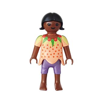 Playmobil Kind Meisje Korte Broek Rood Paars – Sympathieke Saar