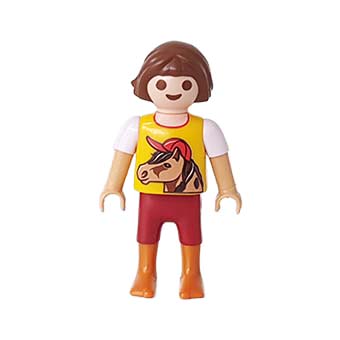Playmobil Kind Meisje Korte Broek Rood Paars - Vlotte Sarah