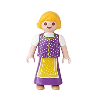Playmobil Kind Meisje in Jurk, Konijnen – Schattige Noor