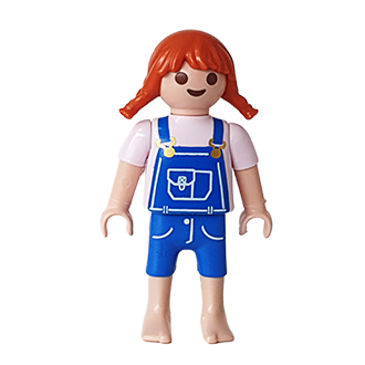 Playmobil Kind Meisje Korte Broek Blauw – Knappe Norah