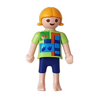 Playmobil Kind Meisje Korte Broek Blauw – Buurmeisje Lize
