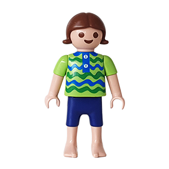 Playmobil Kind Meisje Korte Broek Blauw – Allerliefste Liva