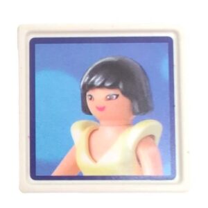 Playmobil Dame Geel Topje Tegel