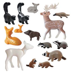 Playmobil Bosdieren – Baby Das Hert Zwijn Vogelbekdier Stinkdier Wasbeer Baby met Mama