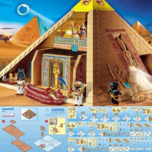 Playmobil Bouwbeschrijving voor 4240 De Grote Piramide