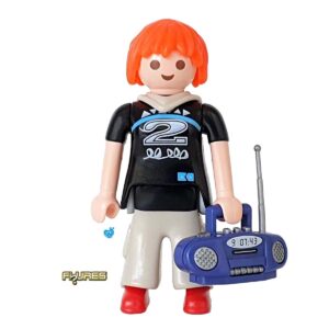 Playmobil Figures Serie 1 - Muziek Rapper met gettoblaster