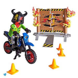 Playmobil 70553 Stuntshow Motor Met Vuurmuur