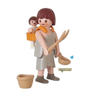 Playmobil Figures Serie 1 - Steentijd vrouw met baby