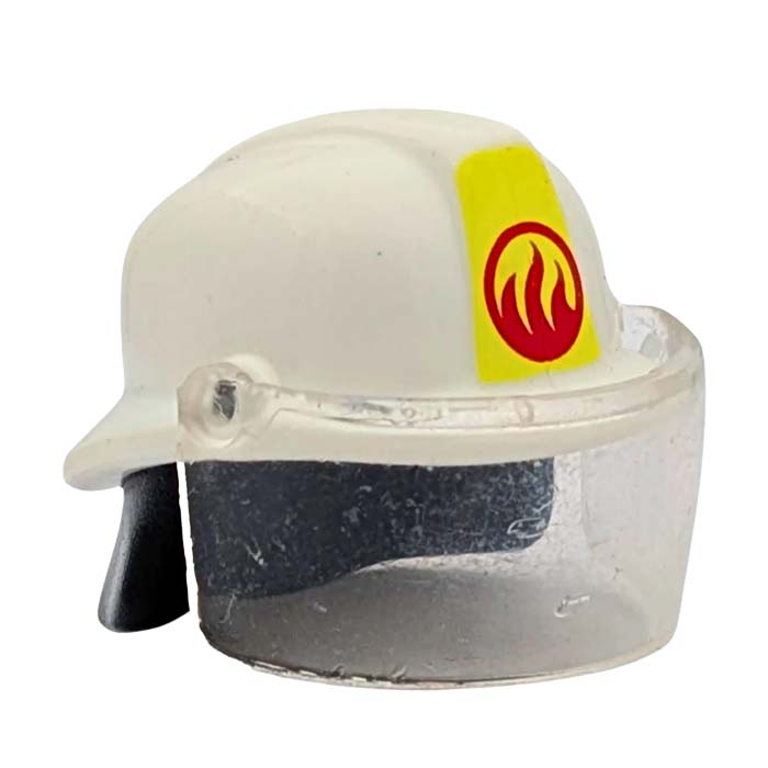 Playmobil Geld: Helm, modern, brandweer, rand vooraan en nekbeschermer