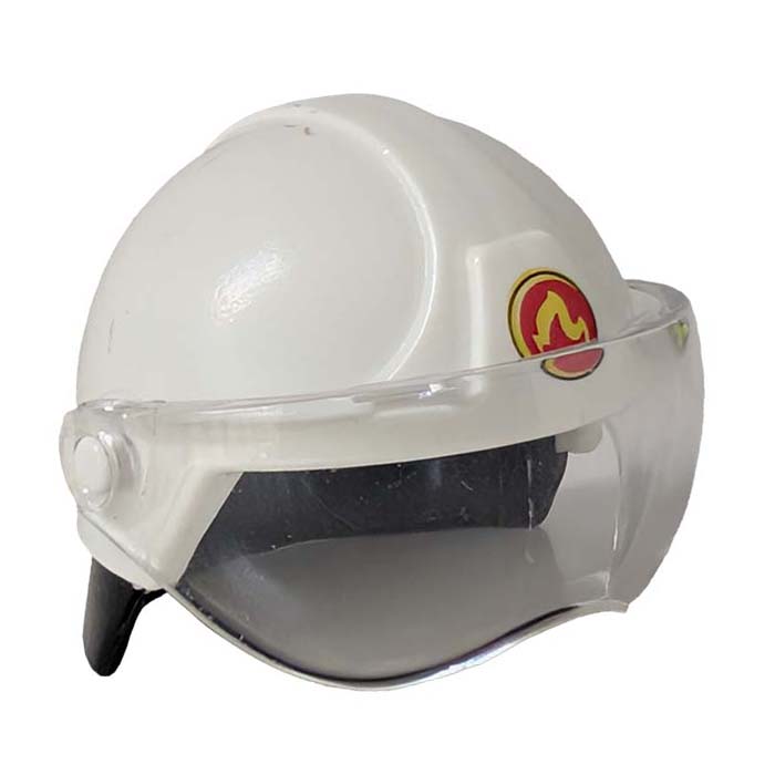 Playmobil witte brandweerhelm met vizier