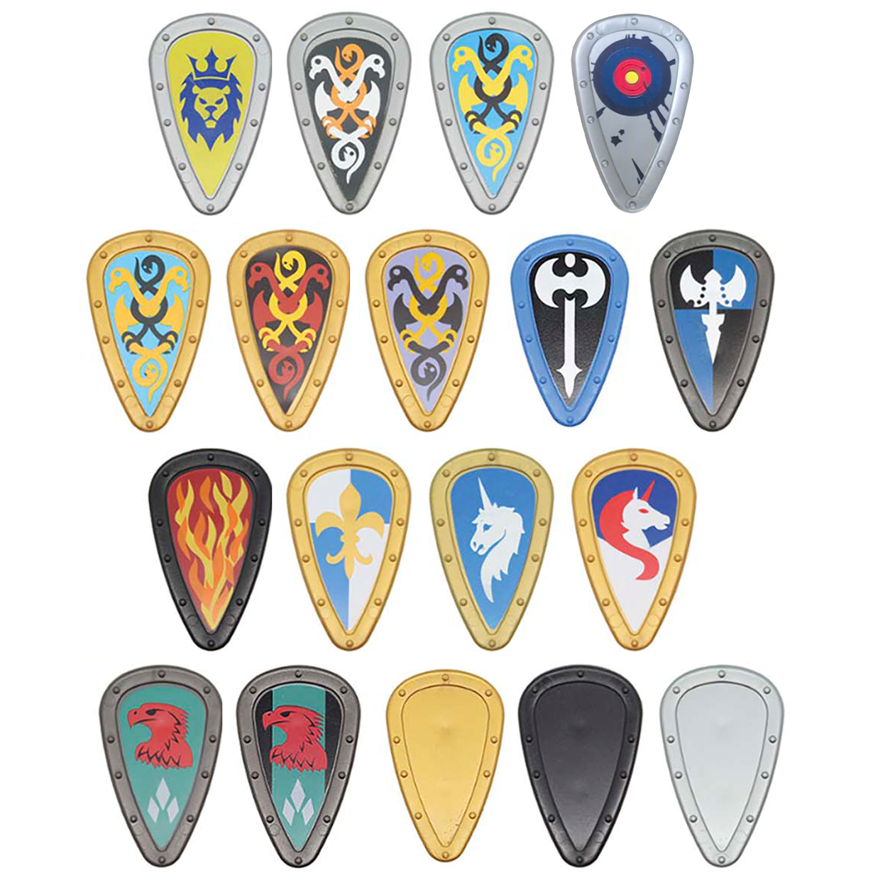 Playmobil schild ridders kasteel ridders wapenschild Viking draak ridder ridder leeuw