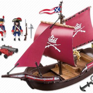 Playmobil 6681 Rode Piratenschip - In doos Spiksplinternieuw
