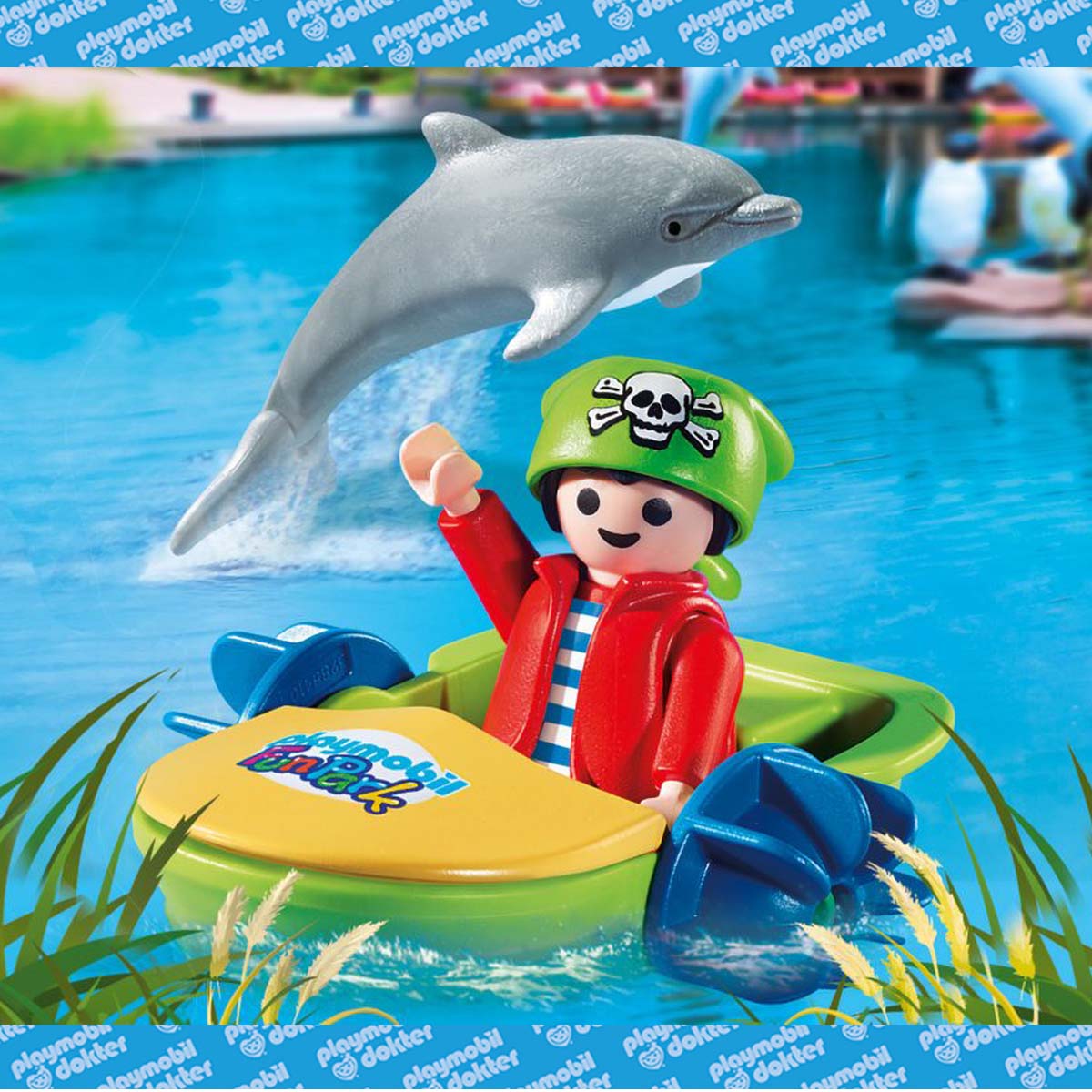 Playmobil 9412 Jongen met dolfijn en waterfiets