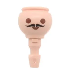 Playmobil Klicky Hoofd – Huidskleur met Snor