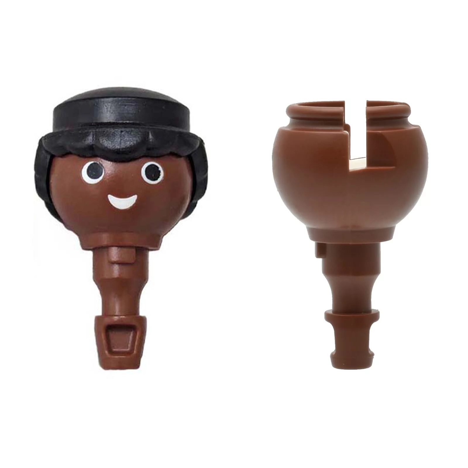 Playmobil Klicky Hoofd – Bruin met Haar