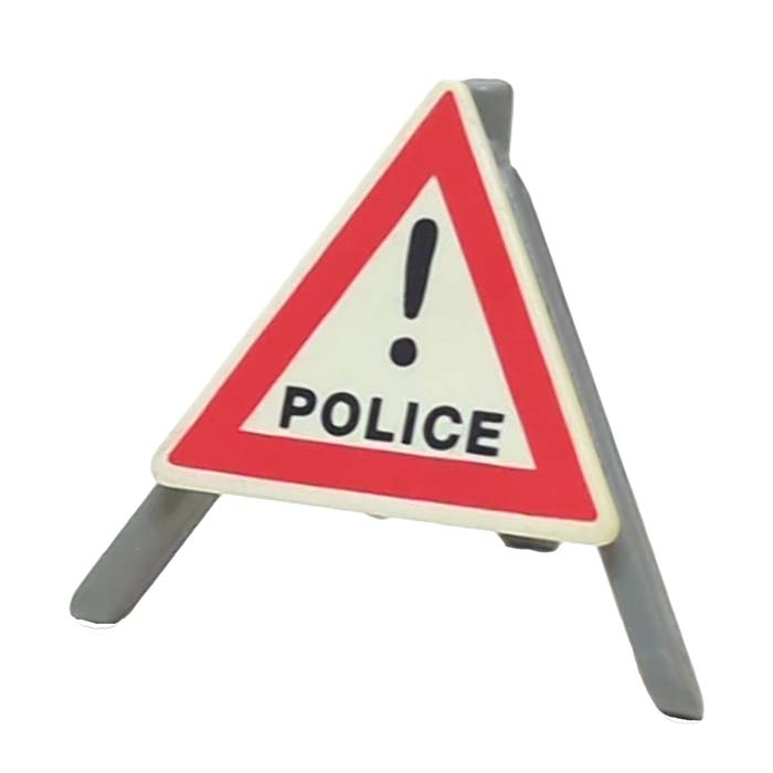 Let op Politie wegafzetting