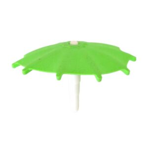 Playmobil Parasolscherm, klein, concave randen groen met paraplu