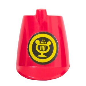 Playmobil Rode Muziekhoorn hoge hoed met nette sticker