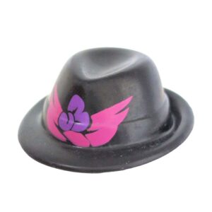 Playmobil zwarte fedora met roze veer