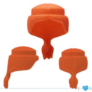 Playmobil Haar Bob Kort - Oranjerood