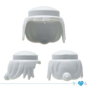 Playmobil Haar Kort met Knot - Lichtgrijs