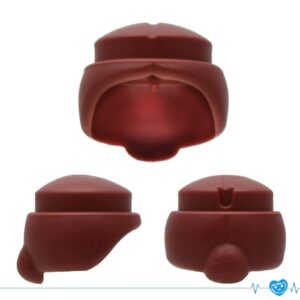 Playmobil Haar Kort met Knot - Donkerrood