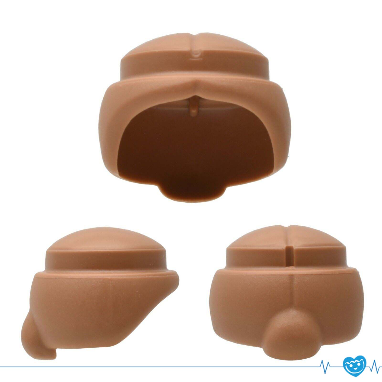Playmobil Haar Kort met Knot - Bruin