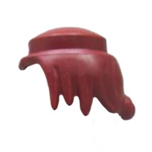 Playmobil Haar Lang Sluik - Donkerrood