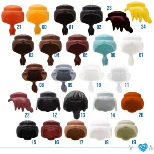 Playmobil Haar Bob Kort - Oranjerood
