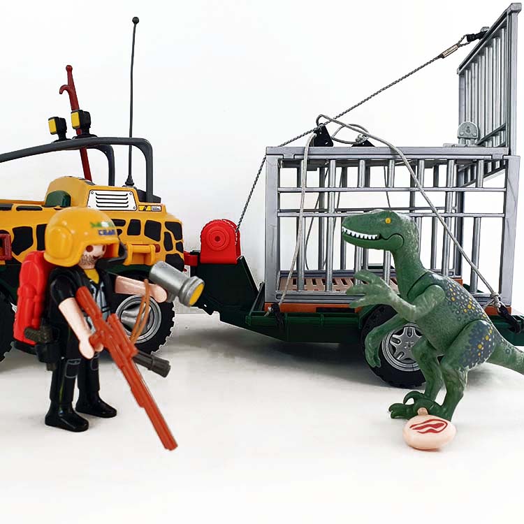 Playmobil 4175 Amfibievoertuig met Deinonychus