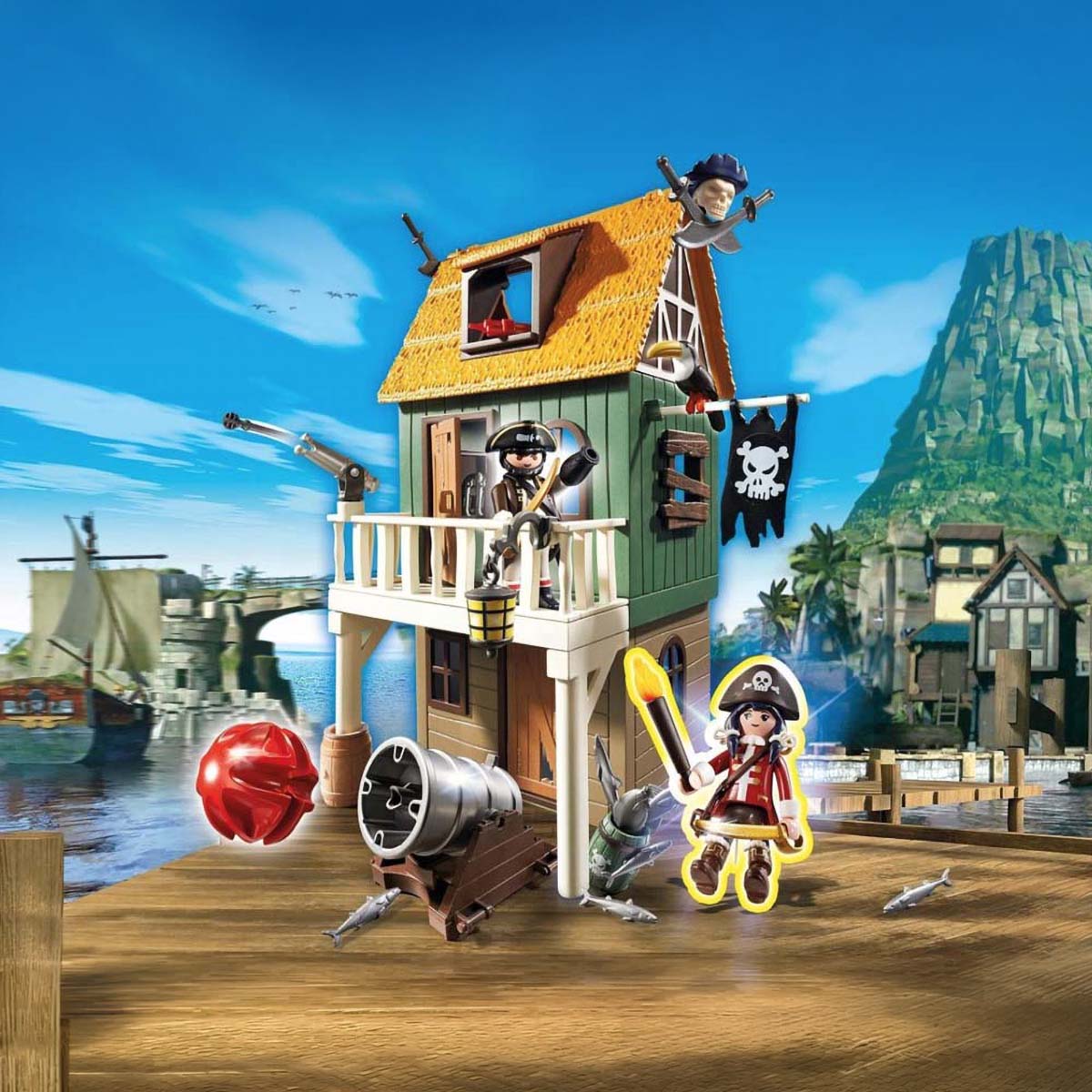 Playmobil 4796 Super4 Geheime piratenvesting met Ruby Red - Afbeelding 2