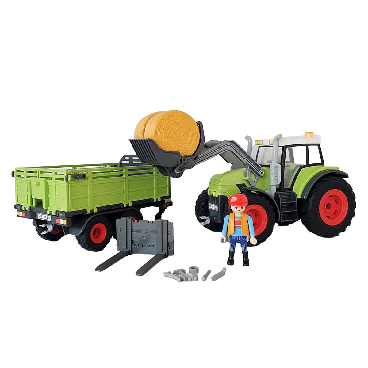 Playmobil 5121 Grote Tractor met aanhangwagen - Afbeelding 2