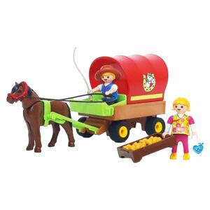 Playmobil Pony met huifkar